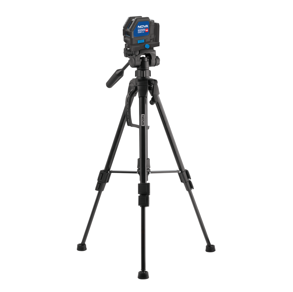 کیت تراز لیزری شارژی دو خط قرمز به همراه پایه نووا مدل 2682R