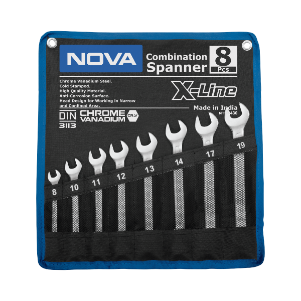 ست کیفی 8 عددی آچار x-line نووا مدل 9430