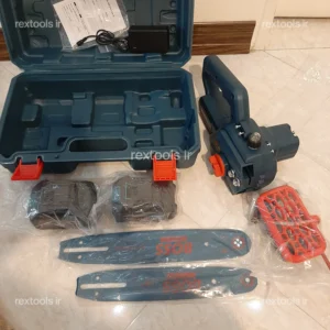 اره زنجیری شارژی دو تیغه 25 و 30 سانت باس مدل 3-321