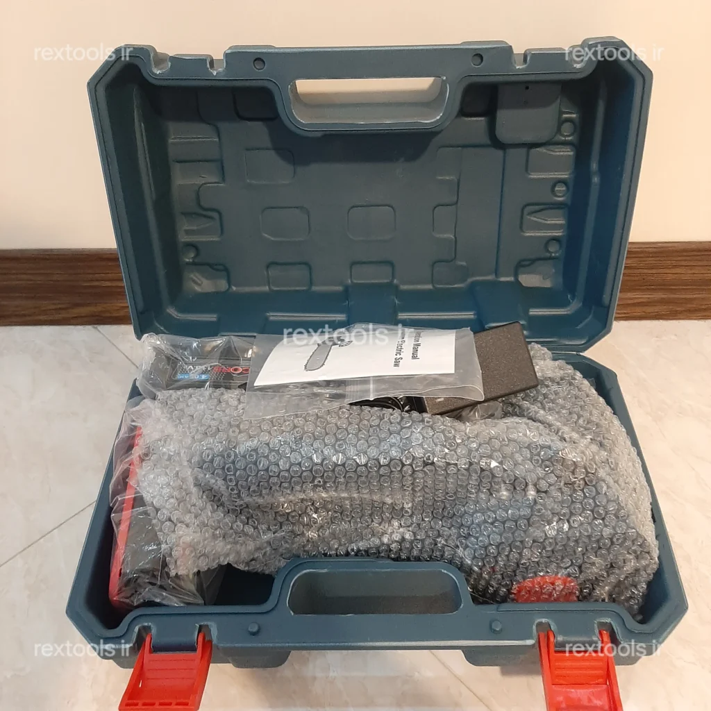 اره زنجیری شارژی دو تیغه 25 و 30 سانت باس مدل 3-321