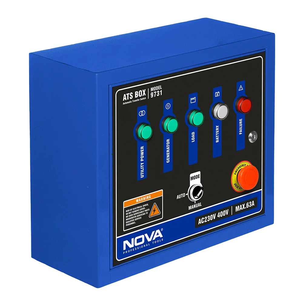 جعبه کنترل موتور برق (ATS Box) نووا مدل 9731