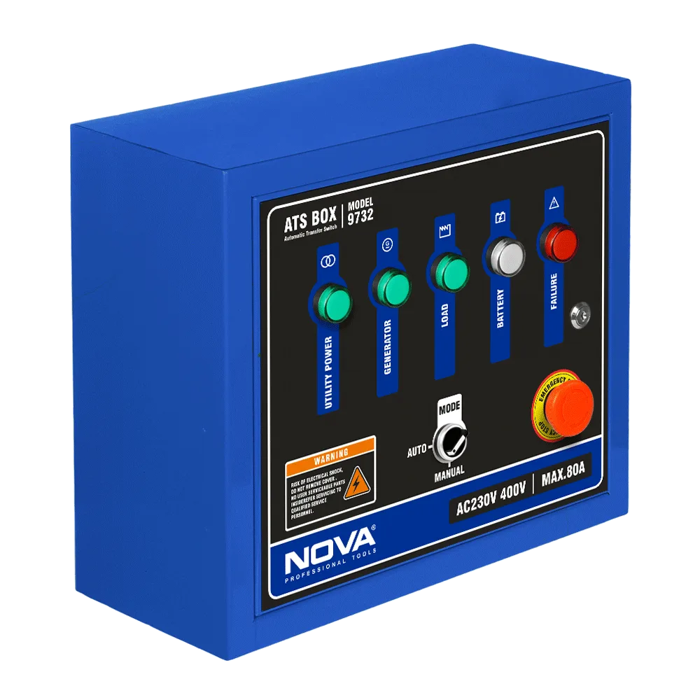 جعبه کنترل موتور برق (ATS Box) نووا مدل 9732
