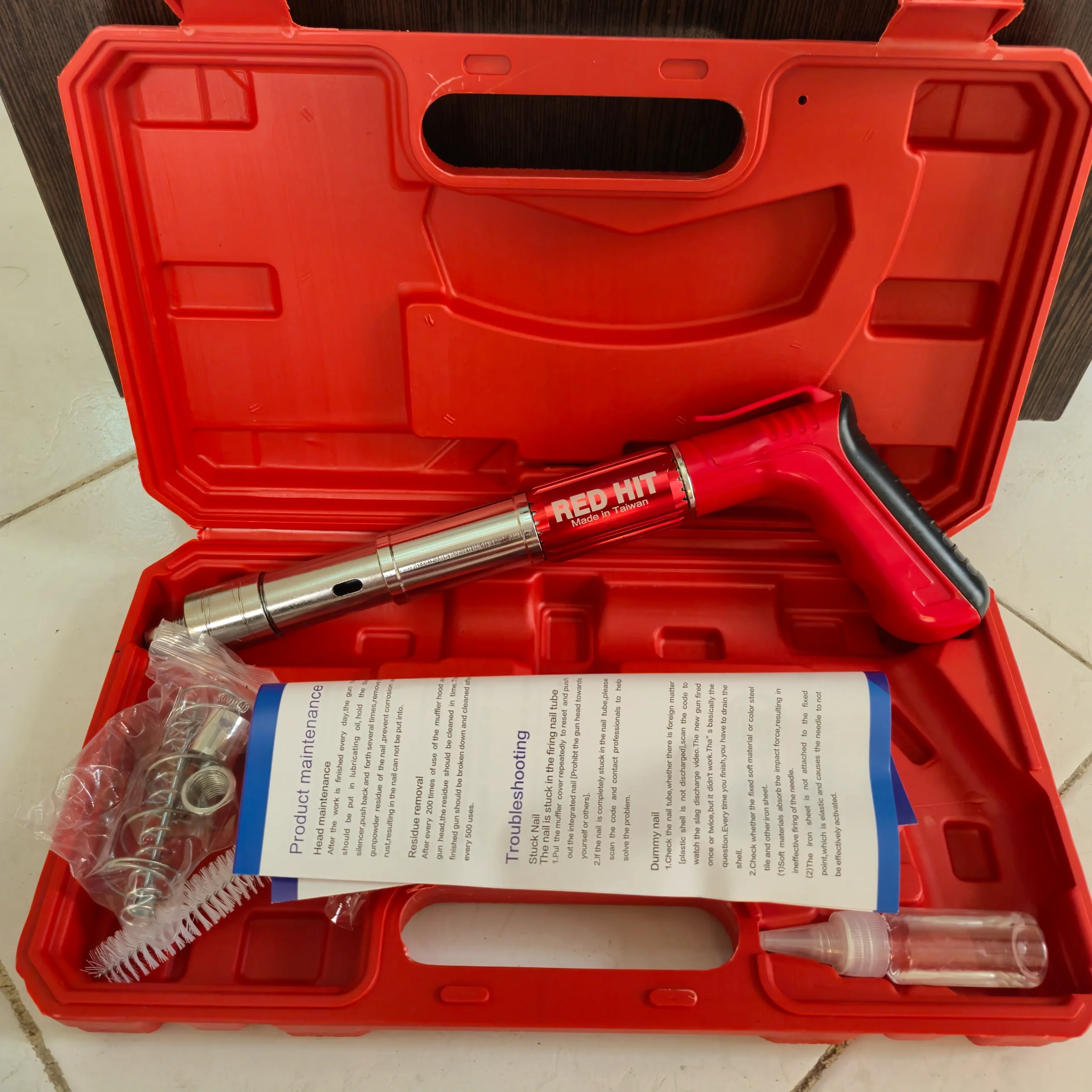 تفنگ میخکوب دستی تمام فلزی همراه کیف BMC ردهیت مدل mk27 - Image 2